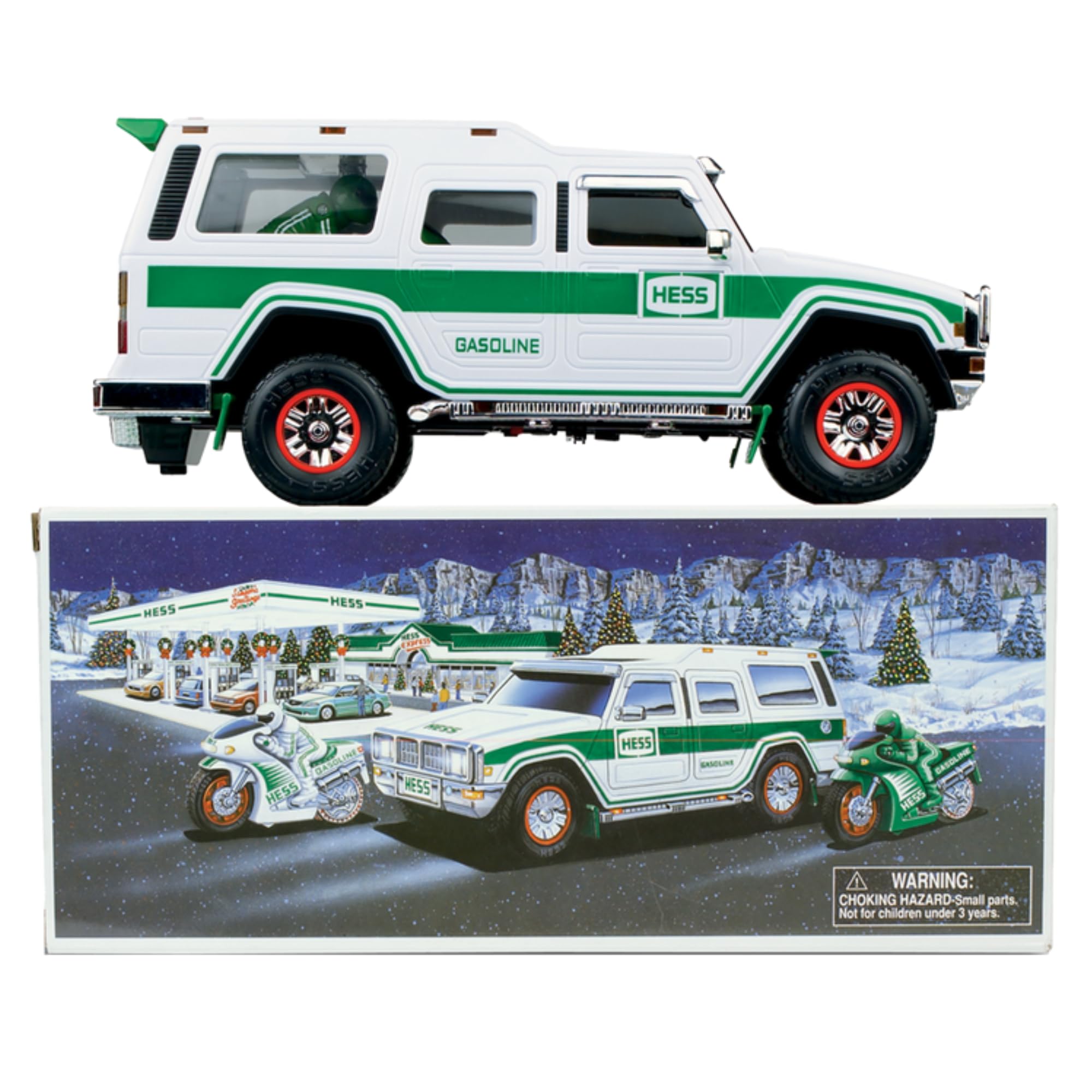 Amazon.com: 2004 Hess Sport Utility Vehicle w/ 2 Motorcycles